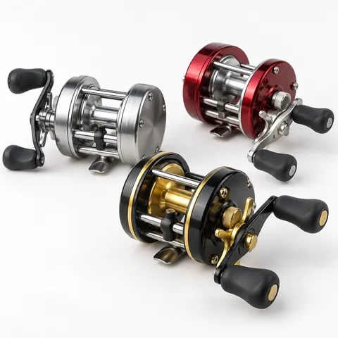 Round baitcasting reels